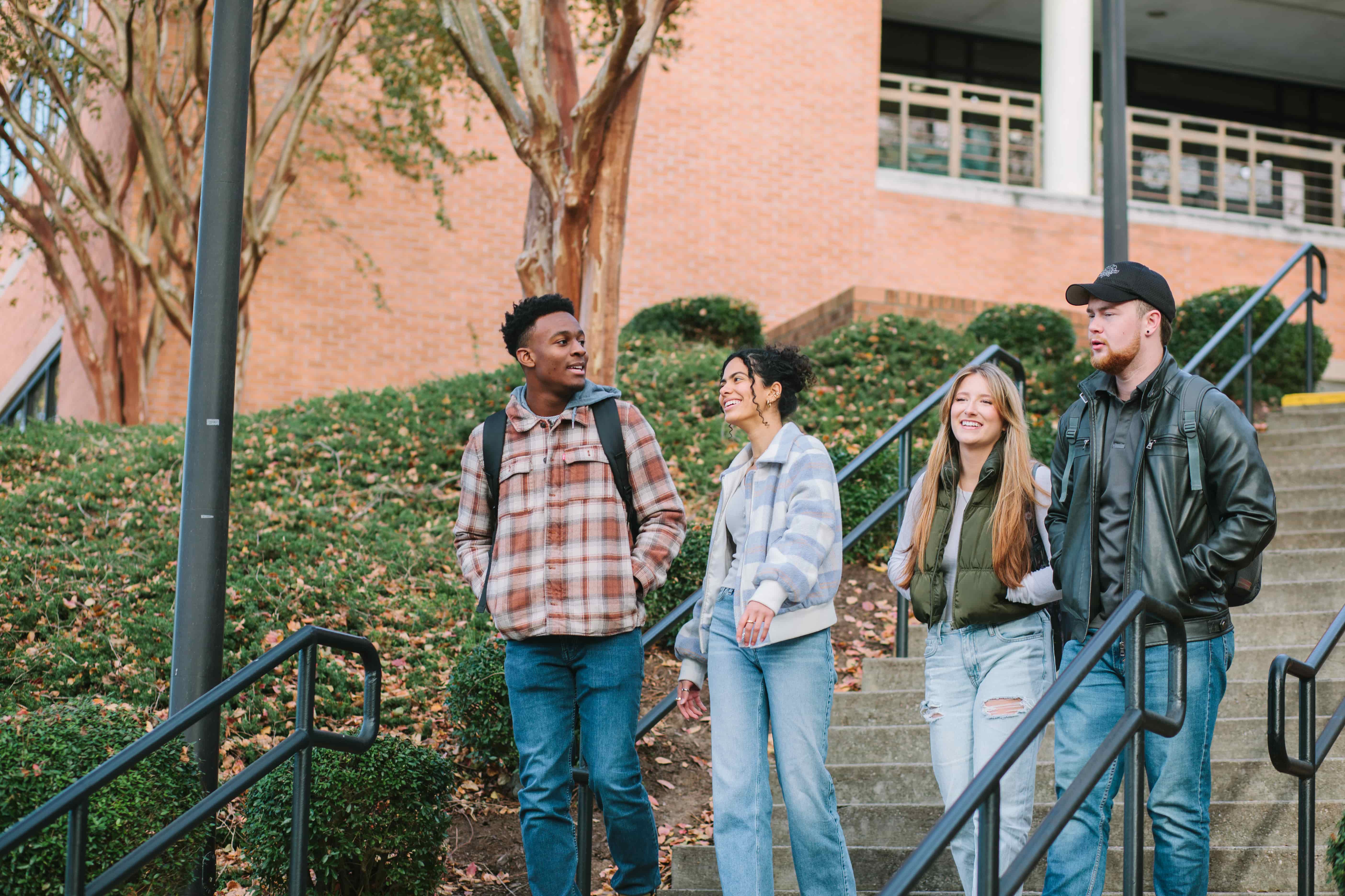 Students walking together